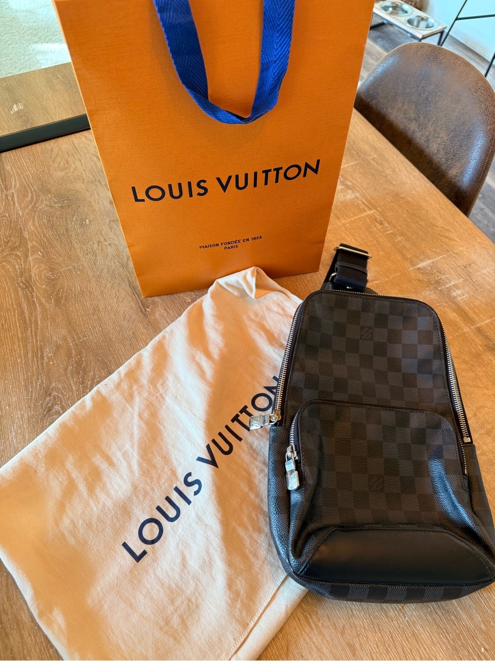 Louis Vuitton Black Damier Graphite Belt Bag - Picture 9 of 9